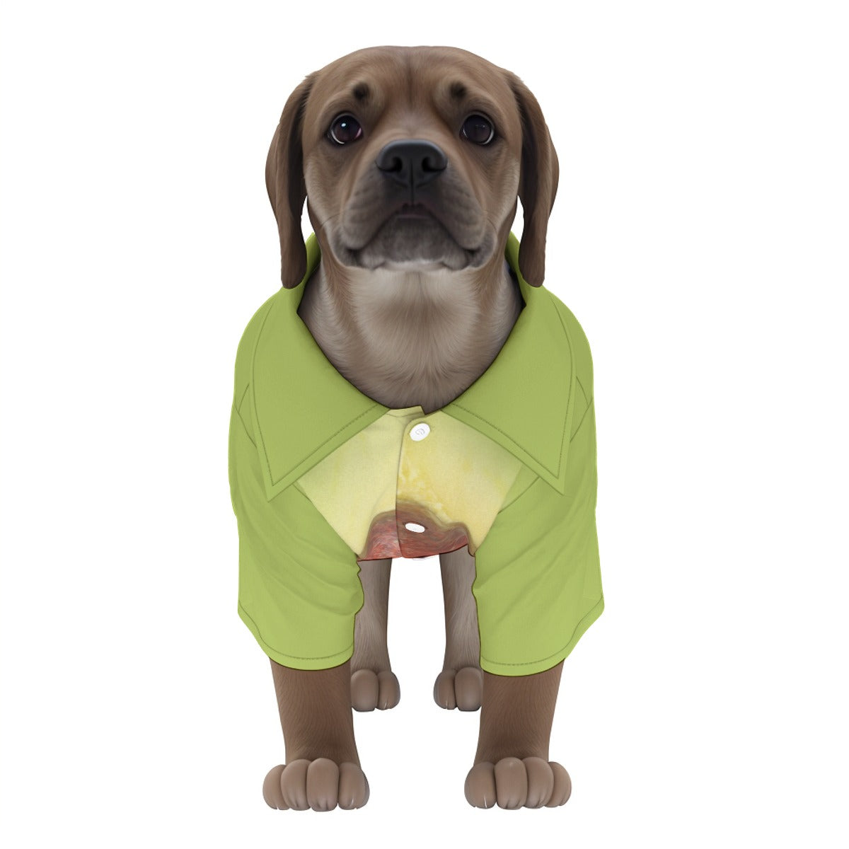 Avocado Dog Hawaiian Button Up