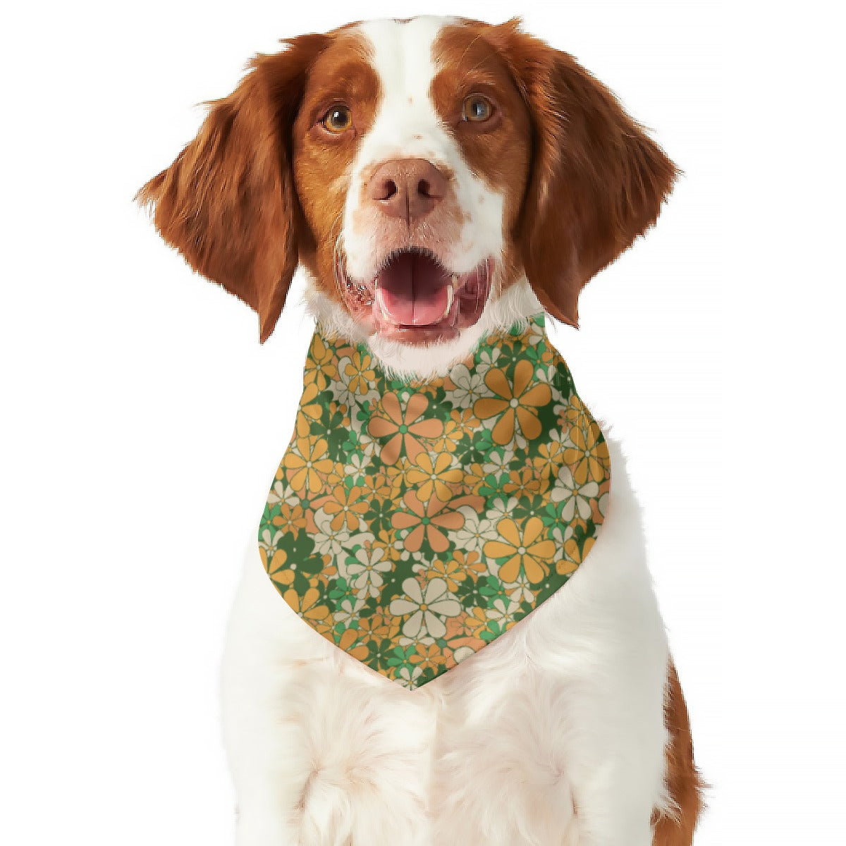 Hippie Flowers Dog Scarf