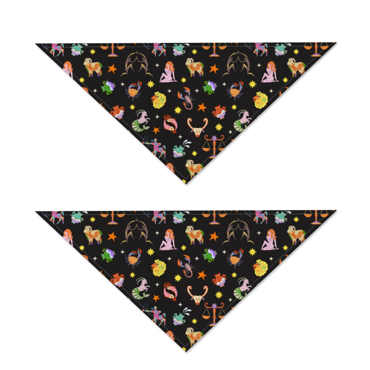 Zodiac Pattern Dog Scarf