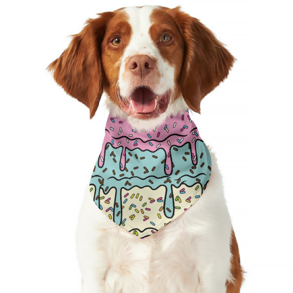 Ice Cream Drip Dog Scarf