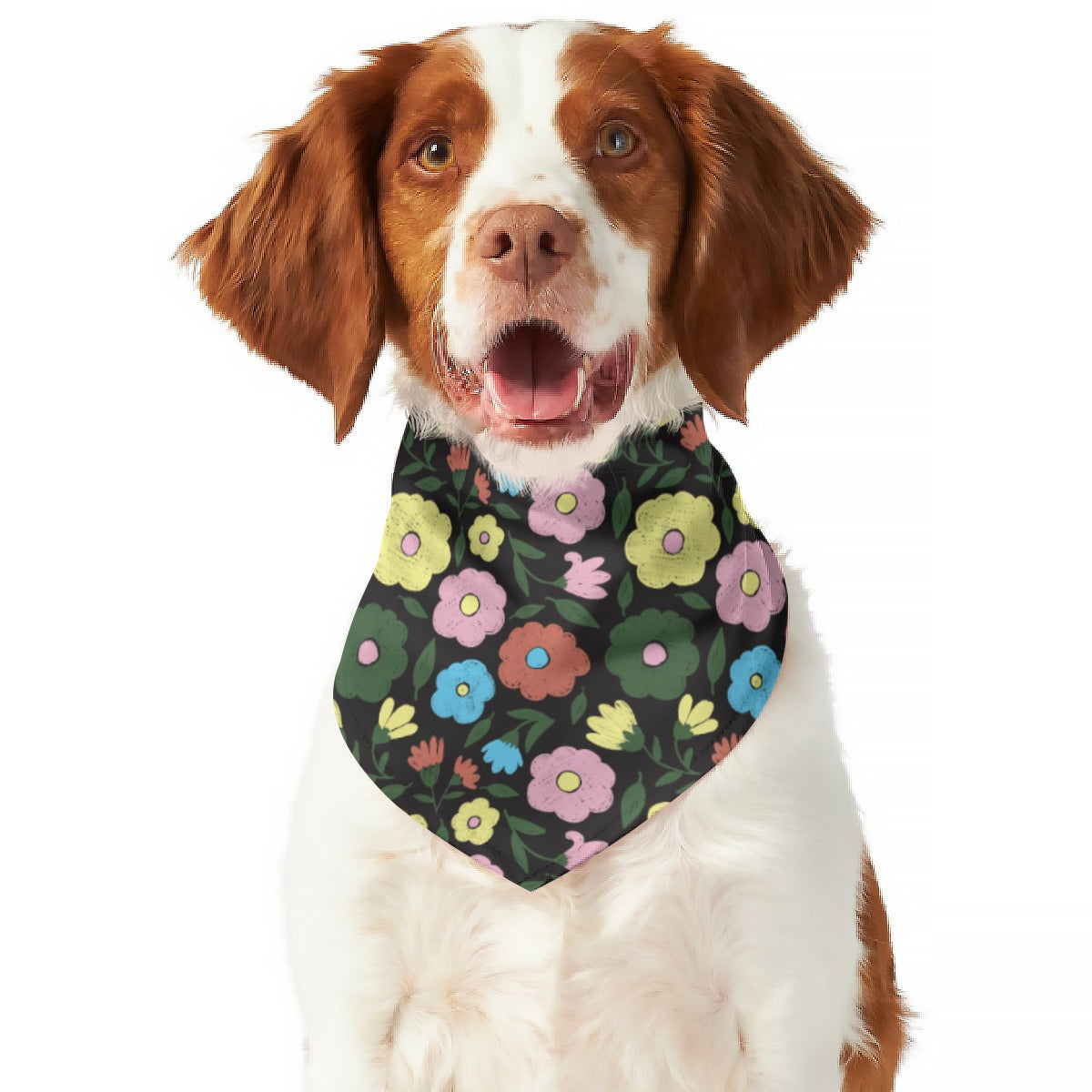 Big Flowers Dog Scarf