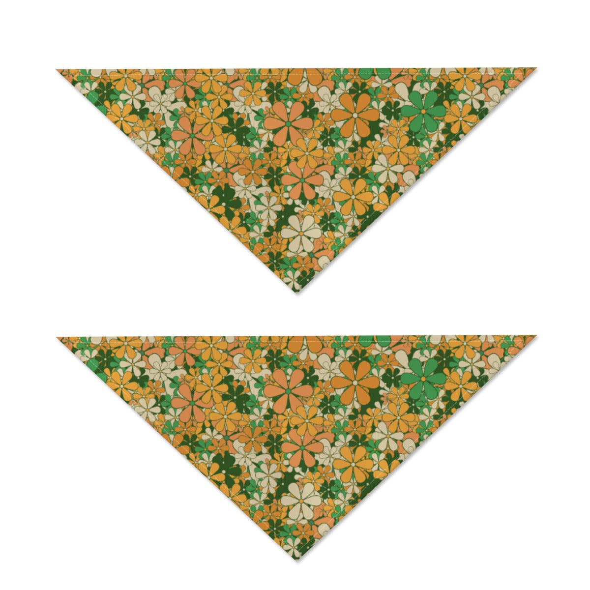 Hippie Flowers Dog Scarf